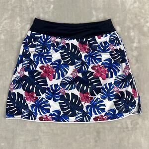 Maelreg Skort Womens XS Blue Tropical Floral‎ Athletic Golf Performance Preppy